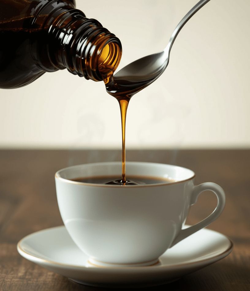 Sirupy s bylinkami, medem a vitamínem C pro podporu zdraví